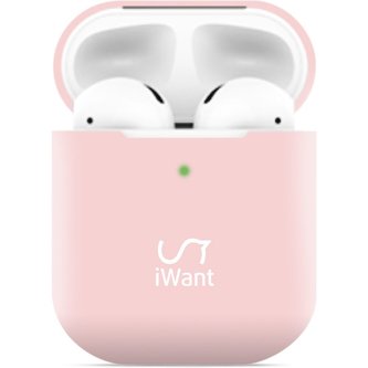 iWant AirPods 2.generace ultra-tenké pouzdro světle-růžové