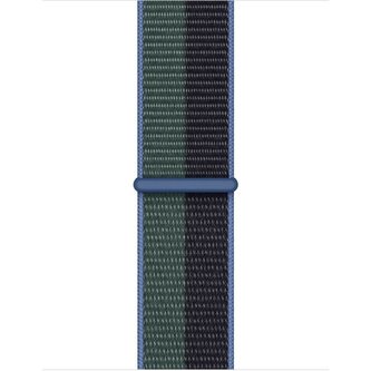 Apple Watch provlékací sportovní řemínek 41/40/38mm temně inkoustový / eukalyptově zelený