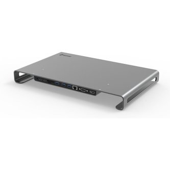 SWISSTEN USB-C HUB DOCK USB C hliníkový dock šedý