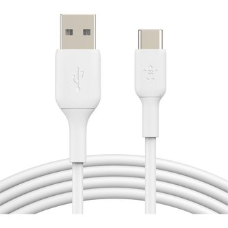 Belkin BOOST Charge USB-C/USB-A kabel, 1m, bílý