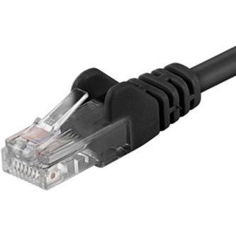 PremiumCord Patch kabel UTP RJ45-RJ45 CAT6 3m černý