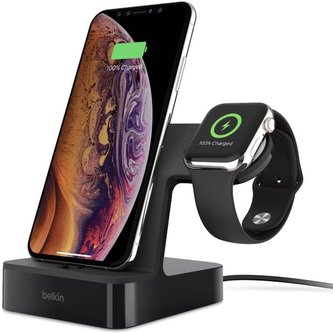 Belkin PowerHouse nabíjecí stojánek pro iPhone/Apple Watch černý
