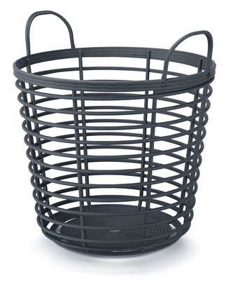 Koš úložný s uchy ZANZI BASCET antracit 46x43 cm