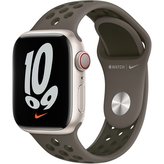 Apple Watch Nike sportovní řemínek 45/44/42mm olivově šedý/cargo khaki