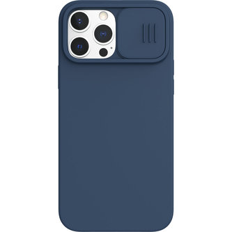 Nillkin CamShield Silky silikonový kryt iPhone 13 Pro Max modrý