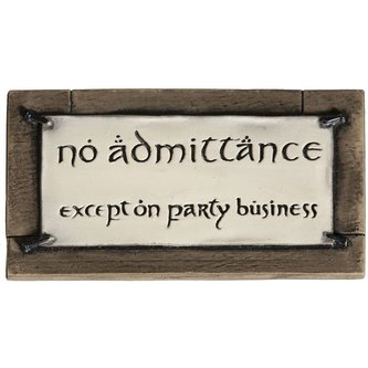 Magnet na lednici Lord of the Rings  - No Admittance