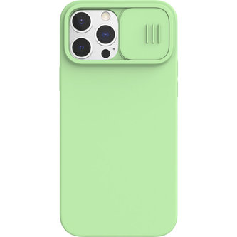 Nillkin CamShield Silky Magnetic silikonový kryt iPhone 13 Pro Max mentolově zelený