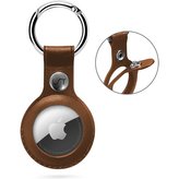 iWant AirTag klíčenka z eko-kůže hnědá + fólie