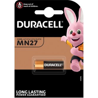 Speciální baterie, MN27, 1 ks, DURACELL 10PP040011