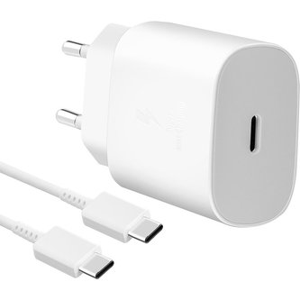Samsung USB-C nabíječka s kabelem bílá (eko-balení) Samsung USB-C nabíječka s kabelem bílá (eko-balení)