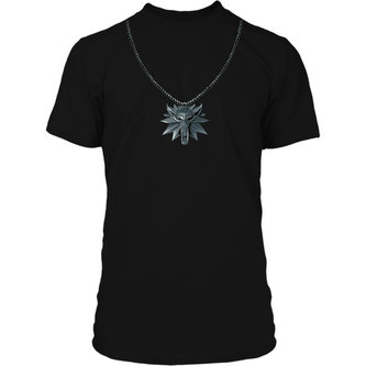 Tričko The Witcher 3 - Wolf School Medallion Premium M