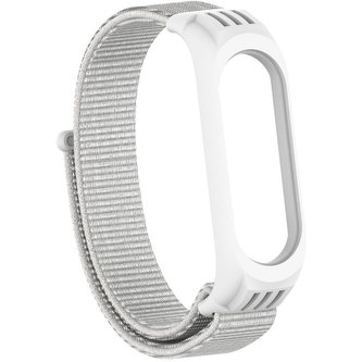 EPICO nylonový řemínek Xiaomi Mi Band 5 bílý
