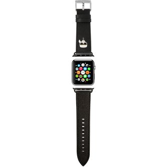 Karl Lagerfeld Karl Head PU řemínek pro Apple Watch 42/44/45mm černý