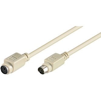 PremiumCord PS/2 prodlužovací kabel 2m