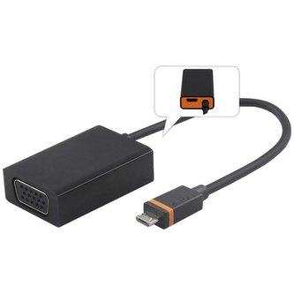 PremiumCord SlimPort/MyDP adaptér na VGA s micro USB napájením