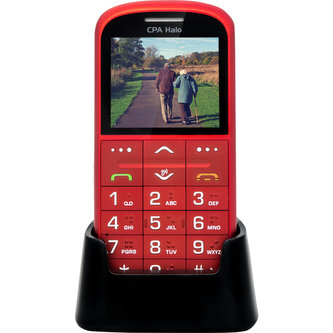 CPA Halo 11 Pro Senior červený s nabíjecím stojánkem
