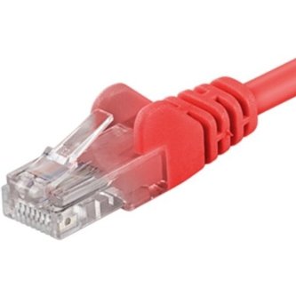 PremiumCord Patch kabel UTP RJ45-RJ45 level 5e červený 3m