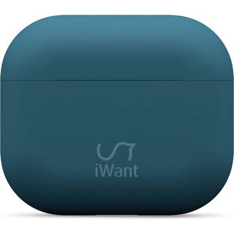 iWant AirPods 3.generace ultra-tenké pouzdro tmavě modré