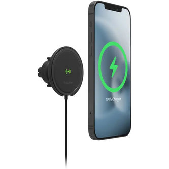 Mophie Snap+ bezdrátová nabíječka do auta MagSafe 15W černý