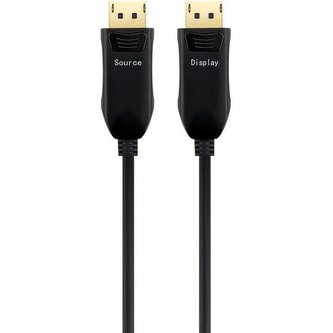 PremiumCord optický DisplayPort 1.4 přípojný kabel M/M zlacené konektory 20m