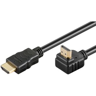 PremiumCord vysokorychlostní HDMI kabel s Ethernetem (90°) 1m
