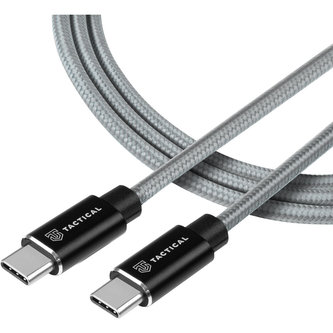 Tactical Fast Rope Aramid Cable USB-C/USB-C (100W 20V/5A) 0,3m šedý Tactical Fast Rope Aramid Cable USB-C/USB-C (100W 20V/5A) 0,3m šedý