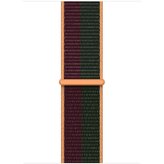 Apple Watch provlékací sportovní řemínek 45/44/42mm višňový/piniově zelený
