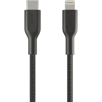 Belkin Playa odolný kabel MFi Lightning/USB-C (1m) černý