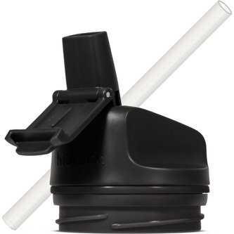 HidrateSpark Steel náhradní víčko na lahev s brčkem černé