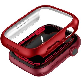 Spigen Thin Fit pouzdro Apple Watch 7 45mm červené