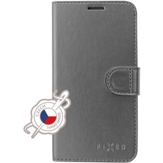 FIXED FIT Shine pouzdro Apple iPhone 13 Mini antracitové