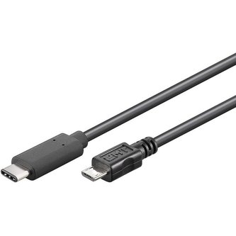 PremiumCord kabel USB 3.1 konektor C/M - USB 2.0 konektor Micro-B/M 0,6m