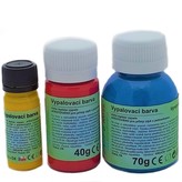 Vypalovací barva perleťová 40g, modrá