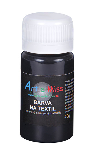 ARTEMISS Barva na tmavý textil 40g, černá