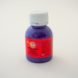 ARTEMISS Metalické barvy na textil 70g, modrá