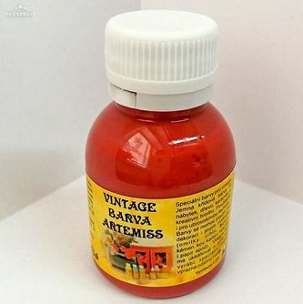 ARTEMISS Křídová vintage barva 110g, V53 tmavá červená