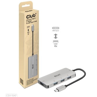 Club3D hub USB-C na 10Gbps 4x USB Type-A Hub Club3D hub USB-C na 10Gbps 4x USB Type-A Hub