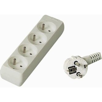 PremiumCord prodlužovací přívod 230V 4 zásuvky 5m