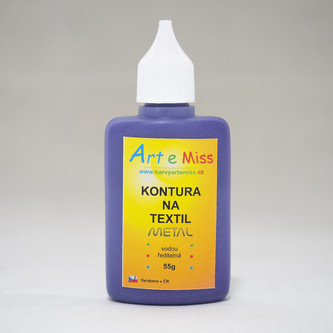 ARTEMISS Kontura na textil METAL 55g, světlá hnědá