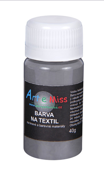 ARTEMISS Barva na tmavý textil 40g, šedá ARTEMISS Barva na tmavý textil 40g, šedá