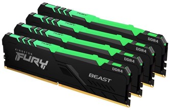 DIMM DDR4 32GB 3600MHz CL17 (Kit of 4) KINGSTON FURY Beast RGB