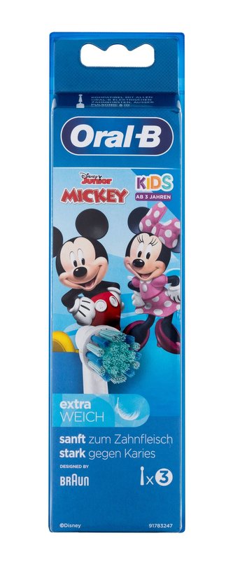 Oral-B Kids Zubní kartáček Brush Heads Mickey 3 ks pro děti
