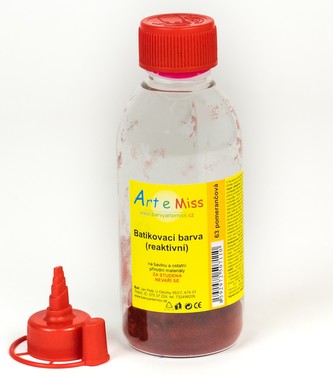ARTEMISS Batikovací reaktivní barva(batika za studena) 13g(250ml), pomerančová