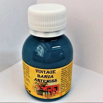ARTEMISS Křídová vintage barva 110g, V35 tmavá tyrkysová