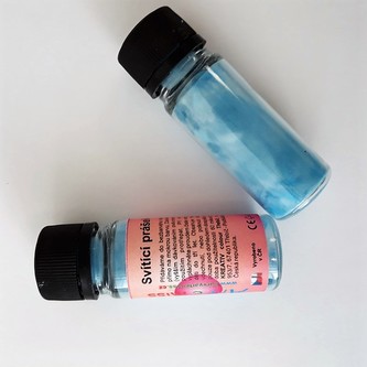 Svítící prášek ve tmě - 2v1 PROFI 250g, neon modrá