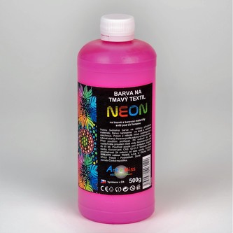 ARTEMISS Barva na tmavý textil - neon (září pod UV světlem) 500g, neon oranžová světlá ARTEMISS Barva na tmavý textil - neon (září pod UV světlem) 500g, neon oranžová světlá