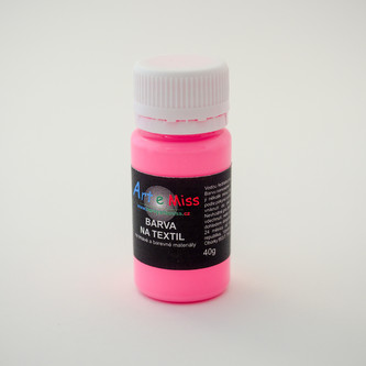 ARTEMISS Barva na tmavý textil - neon (září pod UV světlem) 40g, neon oranžová světlá