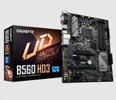 GIGABYTE MB Sc LGA1200 B560 HD3, Intel B560, 4xDDR4, 1xDP, 1xHDMI, 1xDVI, 1xVGA