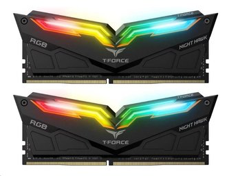 DIMM DDR4 16GB 3200MHz, CL16, (KIT 2x8GB), T-FORCE Night Hawk RGB (Black)