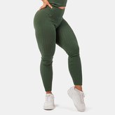 Dámské legíny Sporty Smart Pocket High-Waist Dark Green - NEBBIA - Velikost: S
